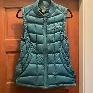 Woolrich Down Puffer Vest Teal Turquoise